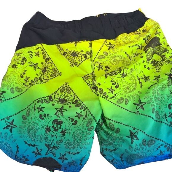 JOE BOXER Board Shorts Neon Colorful Men's Size L (38) - Picture 4 of 13